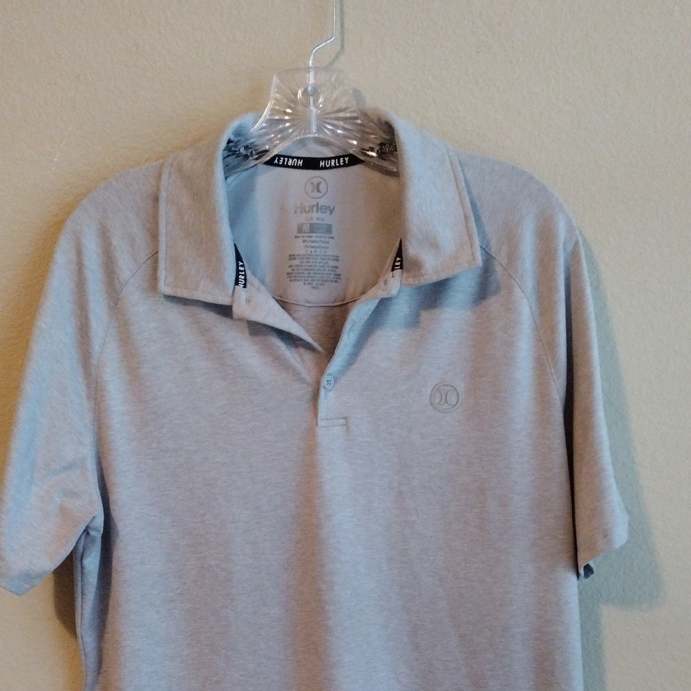 Buttery Soft Hurley Gray Polo Shirt * Buttery Soft